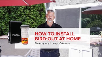 How to Install the Bird-Out Aromatic Bird Repellent Kit at Home | Bird B Gone