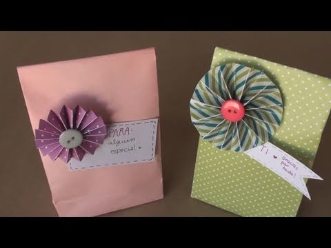 Como hacer bolsa para regalo // DIY