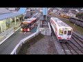 大船渡線BRTと三陸鉄道南リアス線の同時発車（盛駅、2013/9/8）