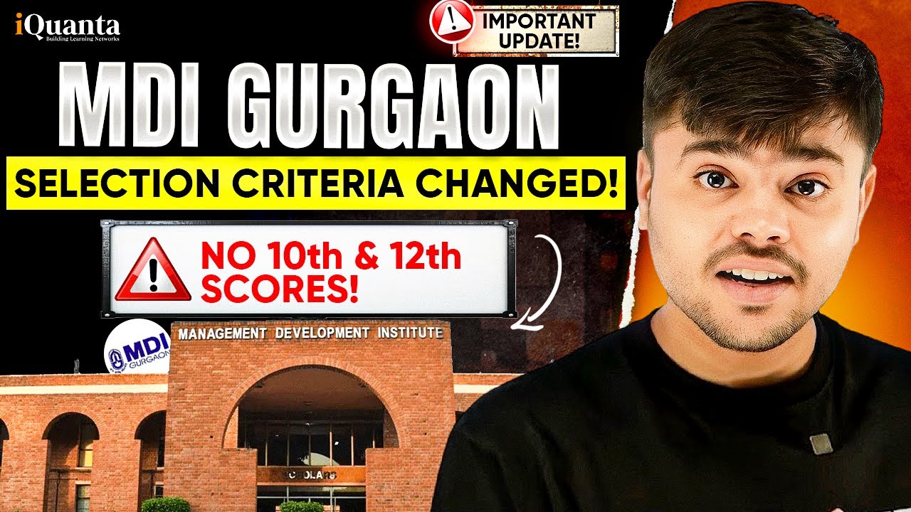 MDI Gurgaon MBA 2026 Forms Out! | Big Selection Criteria Change for CAT 2025