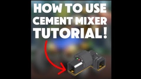 cement mixer tutorial (concrete bricks) | roblox ultimate mining tycoon