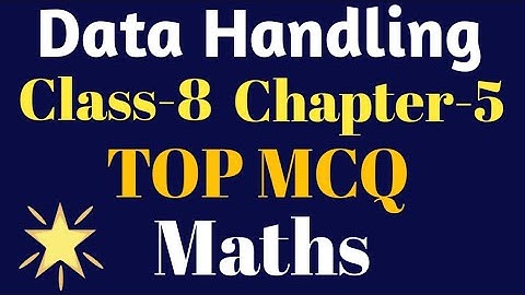 #MCQ Data Handling CH-5 Class-8   Maths NCERT #MCQ