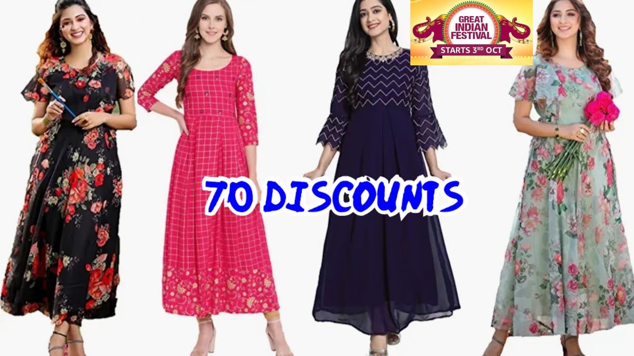 Amazon Most Trending Georgette Long 