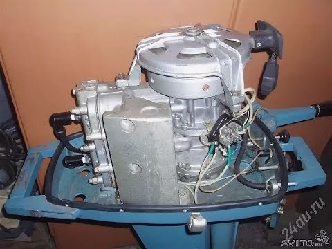 Новый лодочный мотор Вихрь-М 25 л.с. пролежал в гараже около 40 лет