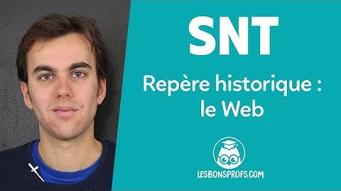 Repère historique : le Web - SNT - Seconde - Les Bons Profs