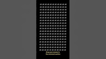🤯 Visual Test Find the HIDDEN 56 and 95 in the Crowd of 65s! ⏱️ Only 1% Can #brainteaser #puzzle