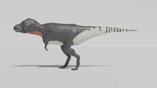 Blender 3D Wwd T-Rex Animation.