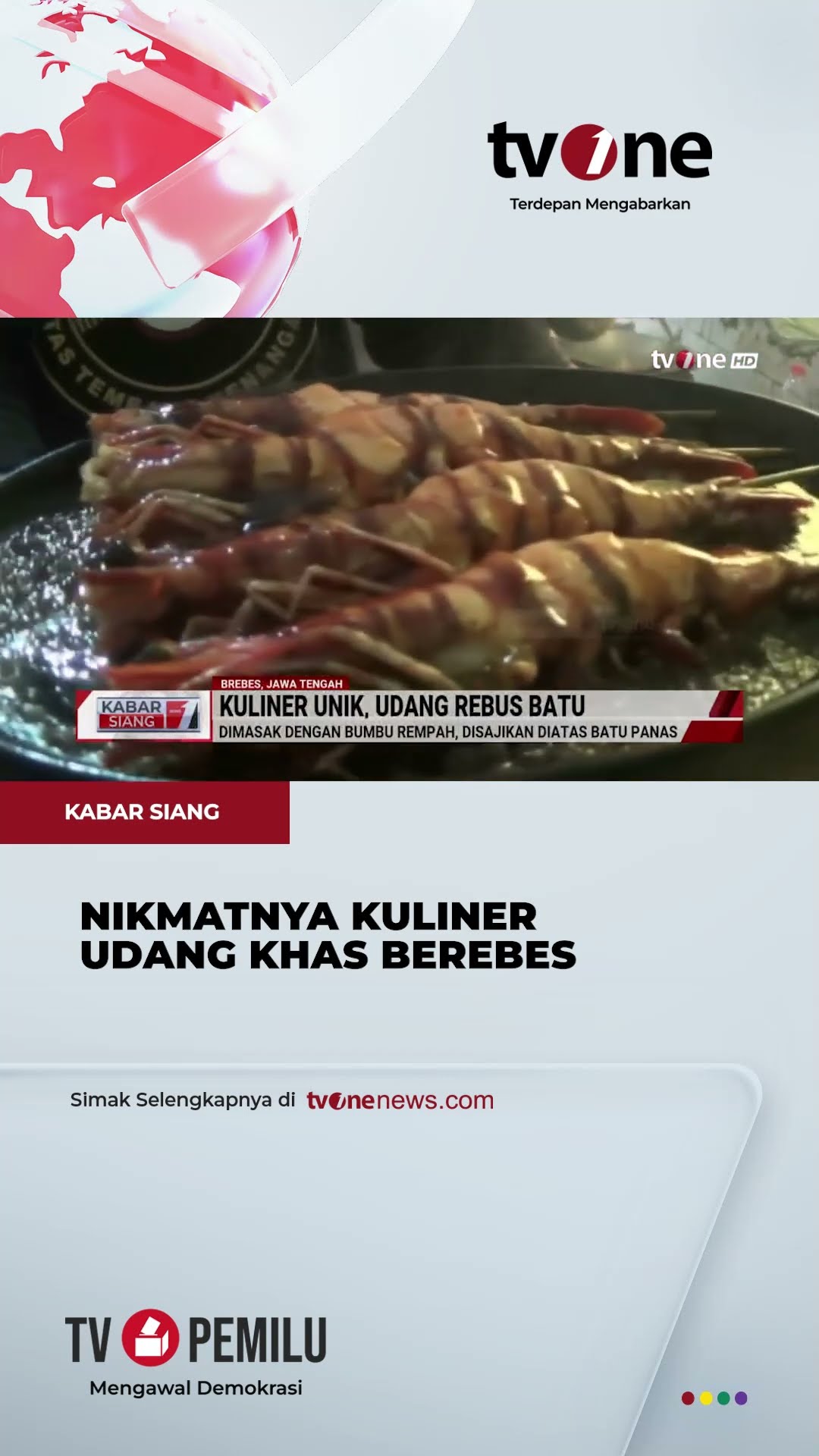 Kuliner Unik di Brebes, Udang Rebus Batu | tvOne