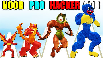 NOOB vs PRO vs HACKER vs GOD in Monster Egg Game