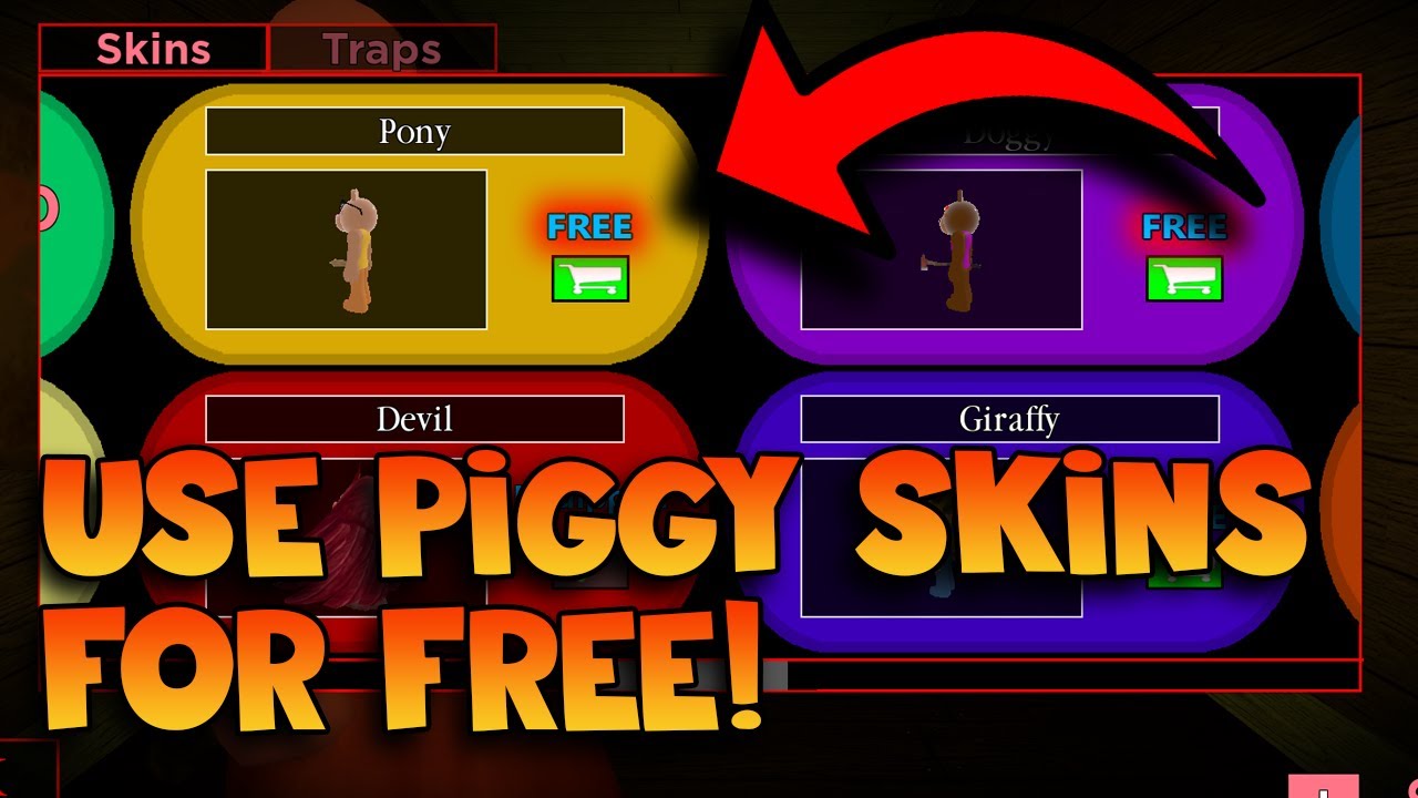Roblox Piggy Unlock All Piggy Skins For Free Piggy Roleplay