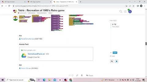 (TUGAS KULIAH)Membuat Game Tetris Menggunakan(MIT APP INVENTOR)