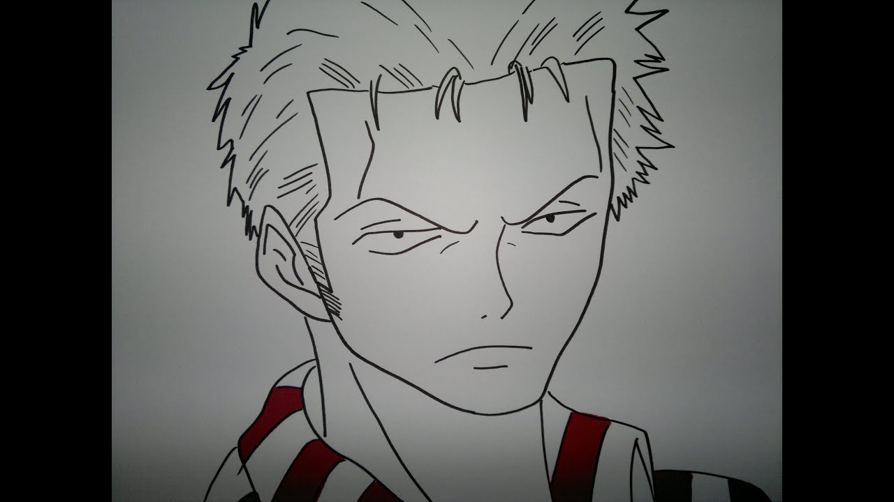 Drawing Zoro Roronoa Slow Motion.ゾロロロノアを描画する方法. - YouTube