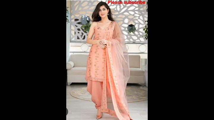 peach suit designs # trending colour