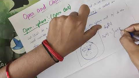 Defination of open and closed sets in  Metric space  / Real Analysis / chapter 5 #Bsc 3