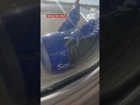 Engine cover of Southwest Airlines flight to Houston tears away during takeoff