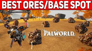 PalWorld The Best Ore Spot, Base Location, How to Farm Ores Fast Ingots Pal World Ores Fast