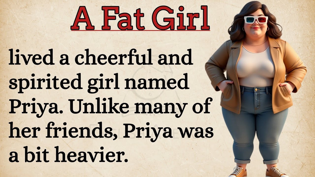 Outline Video A Fat Girl English Short Story || Learning English Through Story Level 1🔥 || Improve Your English