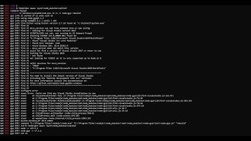 error node gyp проблема при установке node modules  npm i
