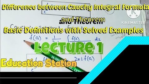 Examples on Cauchy Integral Theorem & Cauchy Integral Formula in Hindi/Urdu.  Lecture 1.