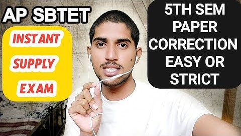 Ap Sbtet Instant Supply Exam paper correction Easy (Or) Strict || 4th sem results | 1st year results
