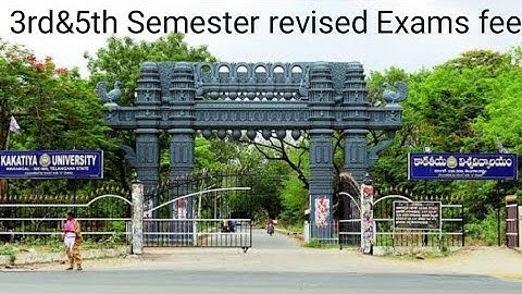 Kakatiya University Revised 3rd semester Regular/Backlog(KU Degree 5th Semester Regular/Backlog