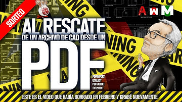 🌞 PDF a DWG | 4 casos | como convertir un pdf a AutoCad | Versión 2018 2019 2020 2021