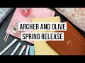 Archer and Olive Spring Release Unboxing! | Check out Everything I Received! | Bullet Journal Haul