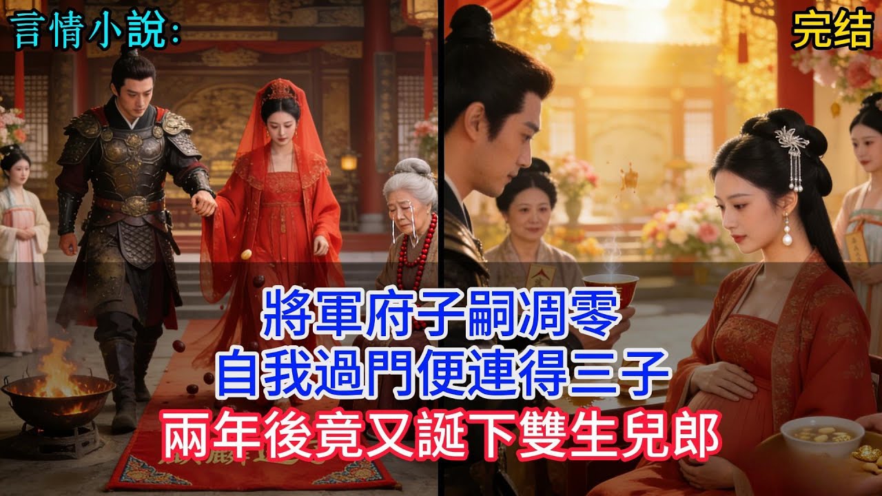 將軍府子嗣雕零，自我過門便連得三子，兩年後竟又誕下雙生兒郎