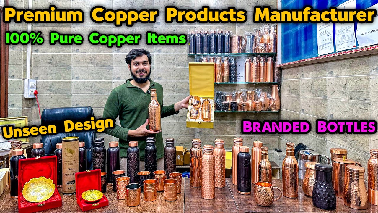 Premium Copper Bottles Manufacturer | 100% Pure Copper Bottles in Delhi | Copper Jugs | Copper Mugs