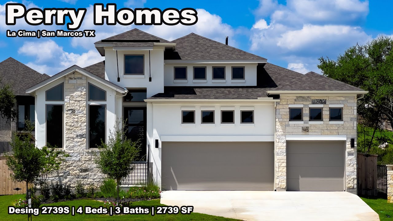 Austin Texas New House Tour | 539K | Perry Homes | 4 Beds | 3 Baths | La Cima | San Marcos
