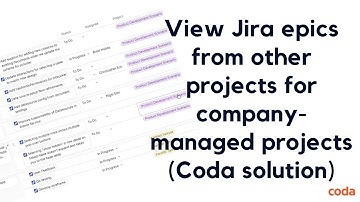 Show Jira epics from other projects in the timeline/roadmap in Coda - Jira integration