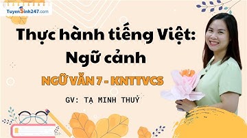 Thực hành tiếng Việt - Ngữ cảnh | Ngữ Văn 7 | KN | Cô Tạ Thuỷ