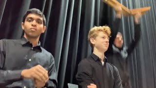 A Couple of Percussionists Play Sleigh Ride