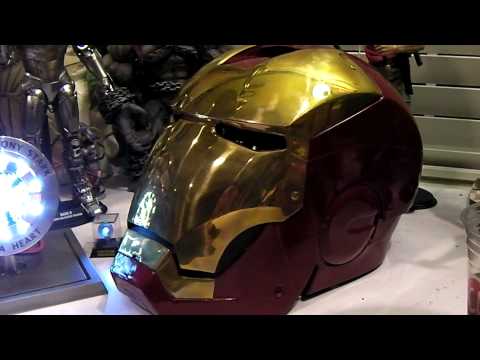 Iron Man Helmet, Metal Mark 3 Ironman Helmet, Iron Man Tony Stark Cosplay,  1/1 Scale Wearable Movie Prop Replica 