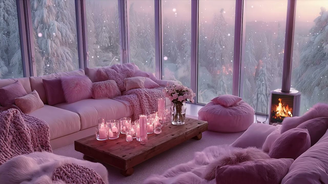 Relaxing Piano Music Fireplace For Stress Free Sleep