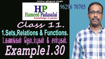 Sets,Relations and Functions   From the Example 1.30