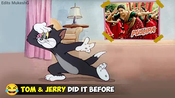 When Pushpa Movie Scenes performed by Tom & Jerry ~ Edits MukeshG