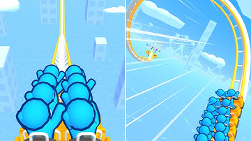 Runner Coaster 😁🎢🤮 All Levels Gameplay Android iOS