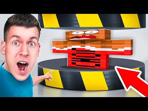 😱 ГИДРАВЛИЧЕСКИЙ ПРЕСС vs ЛЁНЯ в Майнкрафт ! ЧТО БУДЕТ ?! ВЛАДУС