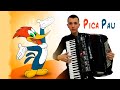 The Woody Woodpecker Theme on accordion (Pica Pau no acordeon) - Trilhas eruditas #1