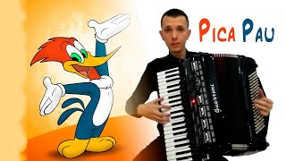 The Woody Woodpecker Theme on accordion (Pica Pau no acordeon) - Trilhas eruditas #1