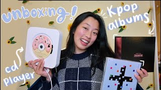 Unboxing Astronord cd player and kpop albums || TXT blue hour and Blackpink The Album