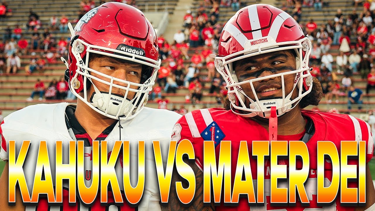 Kahuku vs #1 Mater Dei🔥- Hawaii Gives Cali A Run For Their Money👀- Game Of The Week‼️- Week 2