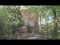 The part of the Warsaw ghetto wall that survived.