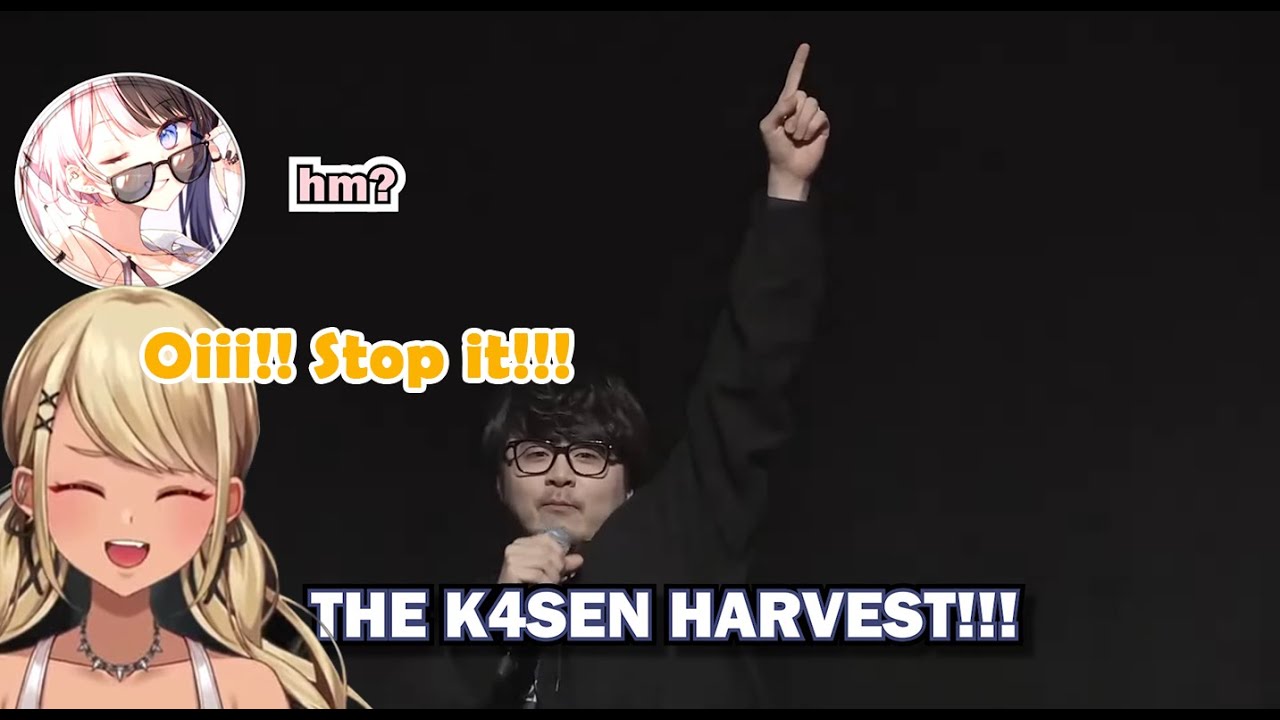 VSPO girl react to "The k4sen harvest declaration" [ VSPO SHOWDOWN | Kaminari Qpi ]