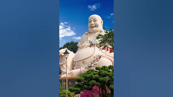 A giant Maitreya Buddha with a kind smile! #Scenery #Buddha #Tourism #shorts - DayDayNews