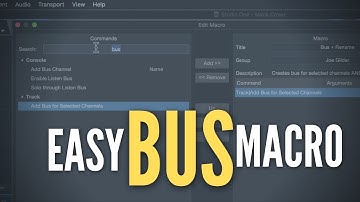 Simple Bus Creation Macro
