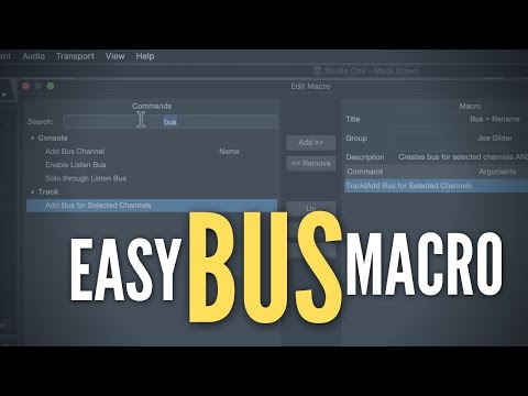 Simple Bus Creation Macro