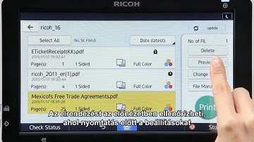 Ricoh Smart Operation Panel - How-to? #7 Gyorsnyomtatás