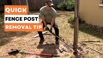 How To Remove Fence Posts EASY TRICK!